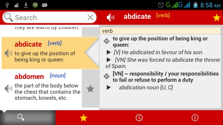 Advanced English Dictionary android App screenshot 0