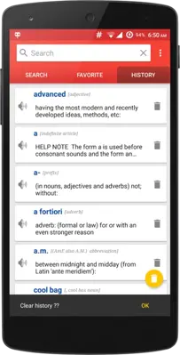 Advanced English Dictionary android App screenshot 1