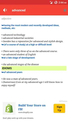 Advanced English Dictionary android App screenshot 4